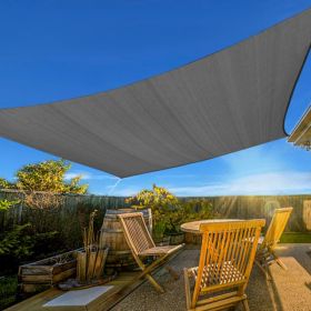 16'X16' Dark Grey HDPE Sunshade Sail