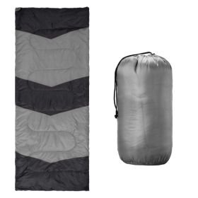 Lightweight Sleeping Bag For Backpacking, Hiking, Waterproof Compact Envelope Sleeping Bag For Cold & Warm Weather, Gray