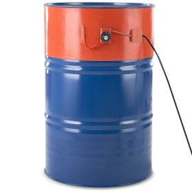 VEVOR Metal Drum Heater, 1200 Watt 10 inch Width, Pail Heating Band for 55 Gallon Barrel, 86-302°F Adjustable Thermostat