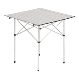 Folding Portable Camping Table Aluminum Outdoor Picnic Roll up Table Carry Bag