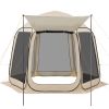 VEVOR Screen House Tent, 10 x 9.2 ft, 4-8 Person Pop Up Screen Tent with Extended Awning, Portable Screened in Canopy with Carry Bag, Netting Sides