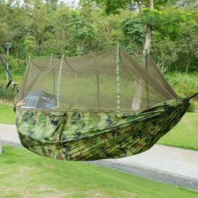 2 Persons Hammock 600LBS Max Load with Mosquito Net Outdoor Hiking Camping Hommock Portable Nylon Swing Hanging Bed