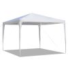 3 x 3m Waterproof Tent with Spiral Tubes White