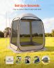 VEVOR Screen House Tent, 6 x 6 ft, 4-6 Person Pop Up Screen Tent, Portable Screened in Canopy with Carry Bag, Netting Sides, Ground Stakes, for Garden