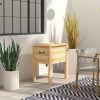 Wooden Outdoor Cooler, Beverage Cooler with Bottle Opener for Backyard Deck Poolside Party, 54 Quart, Natural