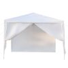 3 x 3m Four Sides Portable Home Use Waterproof Tent with Spiral Tubes White