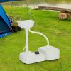 Portable Camping Sink, 4.5GAL Tank, 6.3GAL Recovery Tank, Handwashing Basin, Recycled Material, Outdoor Events, White