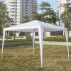 3 x 3m Waterproof Tent with Spiral Tubes White
