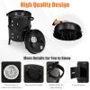 3-in-1 Charcoal Grill Combo with Built-in Thermometer