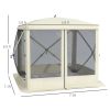 Pop Up Camping Canopy Gazebo,Screen Shelter Party Tent with 1-Person Easy Set-Up, Ventilating Mesh, Portable Carry Bag