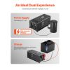 Pure Sine Wave Inverter Charger, 2000 Watt, DC 12V to AC 120V Power Inverter with LCD Display, Remote Control