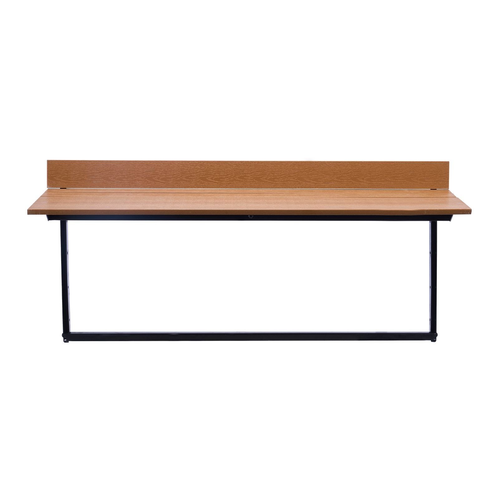 VEVOR Balcony Hanging Table, 15 x 39 in Folding Balcony Railing Table ...