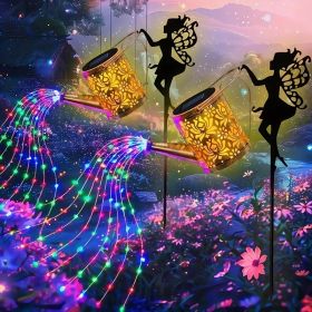 2PCS Solar Garden Decorative Lamp, Outdoor Landscape Lamp, Torch Lamp, Outdoor Lighting Lamp, Party Atmosphere Lamp, Fairy Lamp, Suitable For Gardens, (Option: 2PCS-Warm colors)