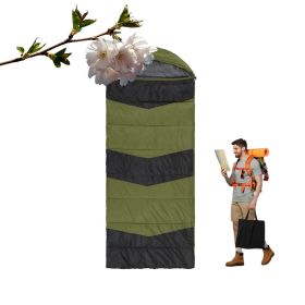 Lightweight Sleeping Bag with USB Powered Heating Pads for Hiking (Type: Sleeping Pad, Color: Green & Black)