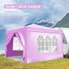 10'x10' Pop Up Canopy Outdoor Portable Party Folding Tent with Removable Sidewalls + Carry Bag + 4pcs Weight Bag