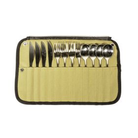 Outdoor Camping Cutlery Set With Storage Bag (Type: Style B, Color: As pic show)