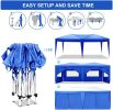 10'x20' Pop Up Canopy Outdoor Portable Party Folding Tent with 6 Removable Sidewalls + Carry Bag + 4pcs Weight Bag